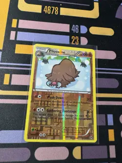 2015 pokemon Breakthrough reverse holo Piloswine 81/162 - Image 1