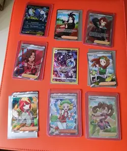 Lot Of Full Art Female Pokemon Trainers, Chandelure Trainer Gallery And Absol Ex - Image 1