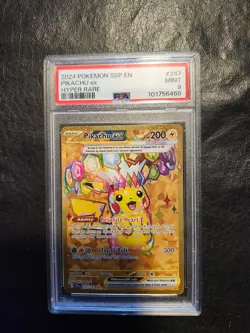 Pikachu ex - Pokemon (2024) Surging Sparks #247 - Secret Hyper Rare - Image 1