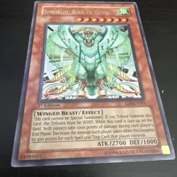Yugioh 2006 Simorgh, Bird Of Divinity UR 1st Ed. SD8-EN001 Near Mint - Image 1