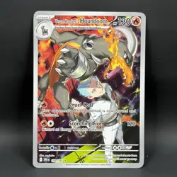 Pokemon Team Rocket’s Houndoom 191/182 NM Illustration Rare Destined Rivals - Image 1