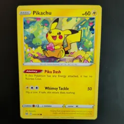 PIKACHU 052/196 POKEMON CARD (LOST ORIGIN SET) - Image 1