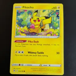 PIKACHU 052/196 POKEMON CARD (LOST ORIGIN SET) - Image 2