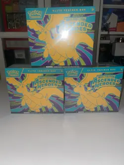 3 Pokemon Mega Evolution Ascended Heroes Etb Boxes Factory Sealed New - Image 1