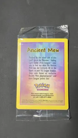 Ancient Mew 2000 Pokemon Movie Promo Holo MINT Sealed - Image 2