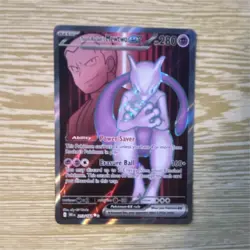 Pokemon Team Rocket's Mewtwo ex Sv10 Destined Rivals 213/182 Ultra Rare Holo 28… - Image 1