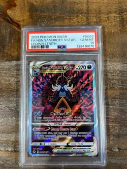 POKEMON 2023 Crown Zenith Full Art HISUIAN SAMUROTT #GG52 PSA 10 Gem Mint - Image 1