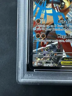 PSA 10 Mega Lucario ex 179/132 Pokemon Mega Evolutions Graded Card - Image 5