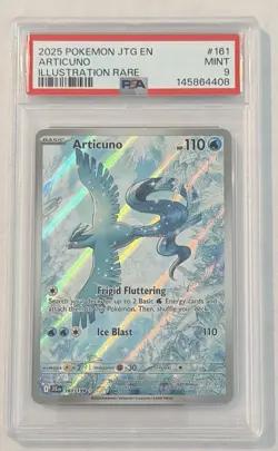 Pokemon Articuno Illustration Rare Holo Sv09: Journey Together 161/159 PSA 9 - Image 1