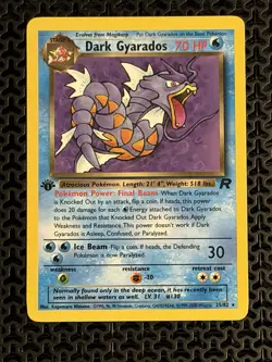 Pokemon Dark Gyarados 25/82 1st Edition Non Holo - Image 1