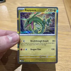 CRIMP / CRIMPING ERROR Rayquaza 153/217 Holo Rare Pokemon Card Ascended Heroes - Image 1
