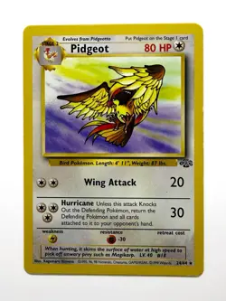Pokemon TCG Pidgeot 24/64 Jungle Rare Non Holo WOTC Vintage 1999 MP - Image 1