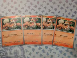 x4 Growlithe 030/198 Pokemon TCG Scarlet & Violet Base Set Non Holo Common - Image 1