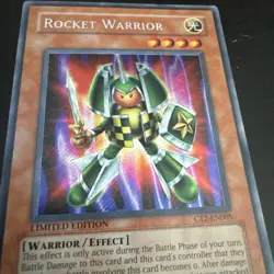 Yugioh - Rocket Warrior CT2-EN005 Secret Rare LIMITED EDITION HOLO - Image 4
