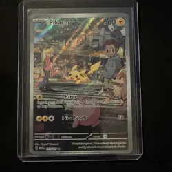 Pikachu 151 Full Art NM/Mint Pokemon Card Scarlet & Violet - Image 1