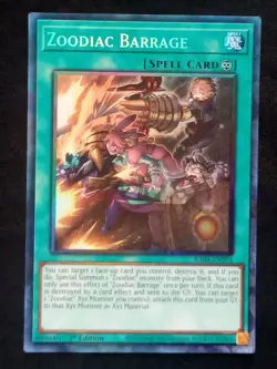 YuGiOh! Zoodiac Barrage RA04-EN091 Collector's Rare - Near Mint - Image 1