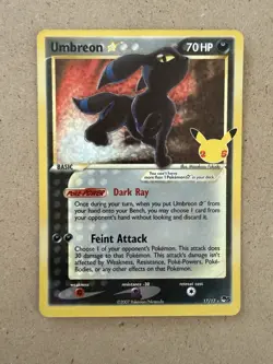Umbreon Gold Star ⭐ 17/17 – Pokemon Celebrations 25th Anniversary Classic - Image 1