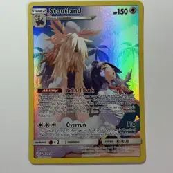 Pokemon Stoutland Sm-Cosmic Eclipse Secret Rare Holo 248/236 LP - Image 1