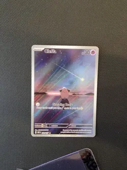 Pokemon Cleffa 202/197 SV03 Obsidian Flames Full Art Illustration Rare Holo Eng - Image 3
