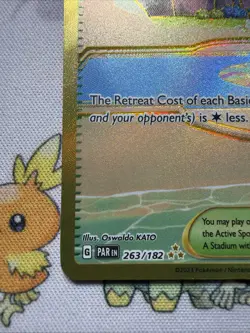 Beach Court 263/182 Hyper Rare Pokemon TCG SV04: Paradox Rift NM - Image 5