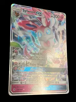 Pokemon Sylveon GX Full Art Holo Card Sm-Guardians Rising - Ultra Rare LP/Dent - Image 4