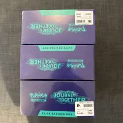 Pokemon Journey Together Elite Trainer Box ETB x3 - Brand New / Factory Sealed! - Image 5