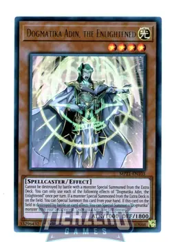 Yugioh Dogmatika Adin, the Enlightened MP21-EN103 Ultra Rare 1st Edition - Image 1