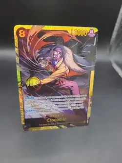 Crocodile OP14-120 SEC Secret Rare The Azure Sea's Seven One Piece TCG English - Image 2