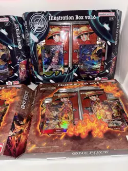 One Piece Card Game Illustration Box Vol.5 & Vol.6 (2 Each) Lot of 4 Sealed EN - Image 3