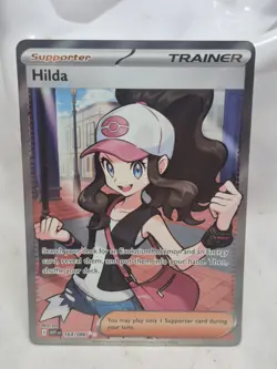 Hilda 164/086 Full Art Ultra Rare SV: White Flare Pokemon TCG Trainer Card - Image 1