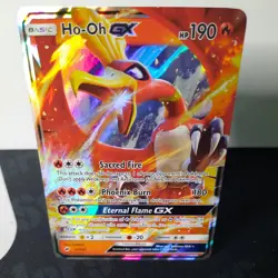Ho-Oh GX - 21/147 - Pokemon Burning Shadows Sun & Moon Ultra Rare Card LP - Image 1