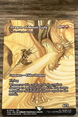 Dragon of Mount Gulg Ancient Copper Dragon Final Fantasy Card - Image 1