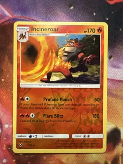 Incineroar - Reverse Holo - NM - Shining Legends #17/73 - Image 1