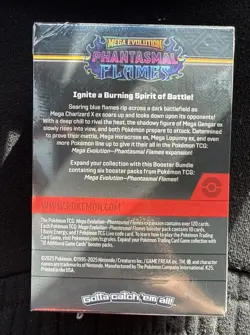 Pokemon TCG Mega Evolution Phantasmal Flames Booster Bundle Factory Sealed New - Image 2