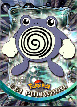 Poliwhirl #61 - Pokemon Topps - Black Logo - Image 1