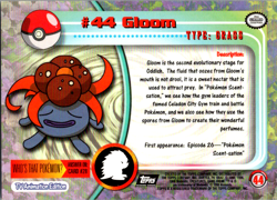 Gloom #44 - Pokemon Topps - Black Logo - Image 2