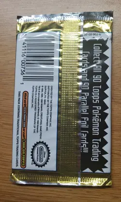 Pokemon Topps Trading Cards TV Animation Edition: Series 1 (1 Sealed Pack) Green - Image 4