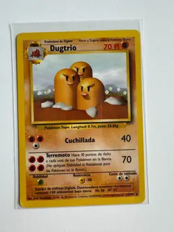 Pokemon TCG - Dugtrio - 19/102 - Rare - Spanish - Base Set [Lightly Played] - Image 1