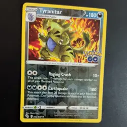 TYRANITAR 043/078 POKEMON CARD (POKEMON GO SET) REVERSE HOLO - Image 3