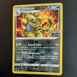 TYRANITAR 043/078 POKEMON CARD (POKEMON GO SET) REVERSE HOLO - Image 4