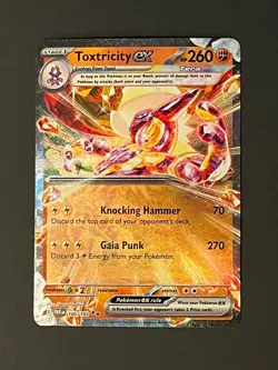 Pokemon TCG Toxtricity ex Paradox Rift 100/182 Holo Double Rare - Image 1