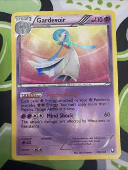 Pokemon TCG Gardevoir Secret Rare Reverse Holo Dark Explorers 109/108 - Image 1