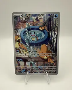 2024 Pokemon S&V Stellar Crown Illustration Rare Holo Squirtle #148/142 - Image 1
