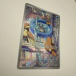 2024 Pokemon S&V Stellar Crown Illustration Rare Holo Squirtle #148/142 - Image 5