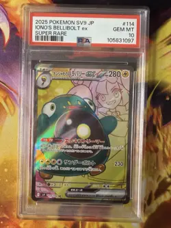 Pokemon Slab - Iono’s Bellibolt Ex SR 114/100 PSA 10 - Japanese Battle Partners - Image 1