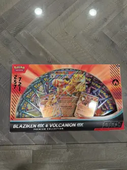 Pokemon Blaziken & Volcanion EX Premium Collection Box Pokemon TCG - Image 1