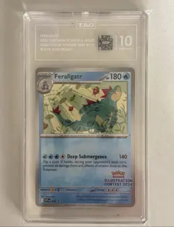 Pokemon Feraligatr Illustration Contest 2024 #213 Black Star Promo TAG 10 - Image 1