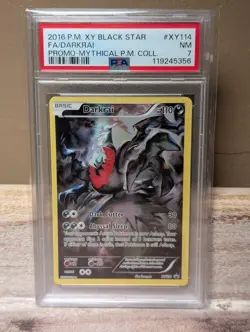 Pokemon Card Darkrai Holo Promo XY114 Black Star Promos ENG Mint PSA 7 - Image 1