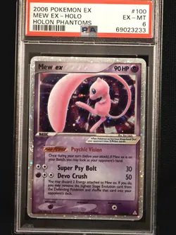 PSA 6 EX-MT Holo Mew ex - Pokemon EX Holon Phantoms 100/110 💯💯💯 - Image 1