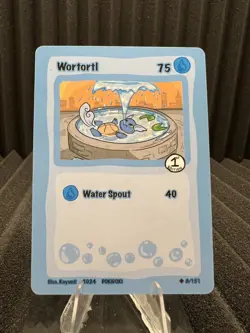 Wortortl (Wartortle) 8/151 - Pokidoki First Edition Fan Art - Pokemon - Image 1